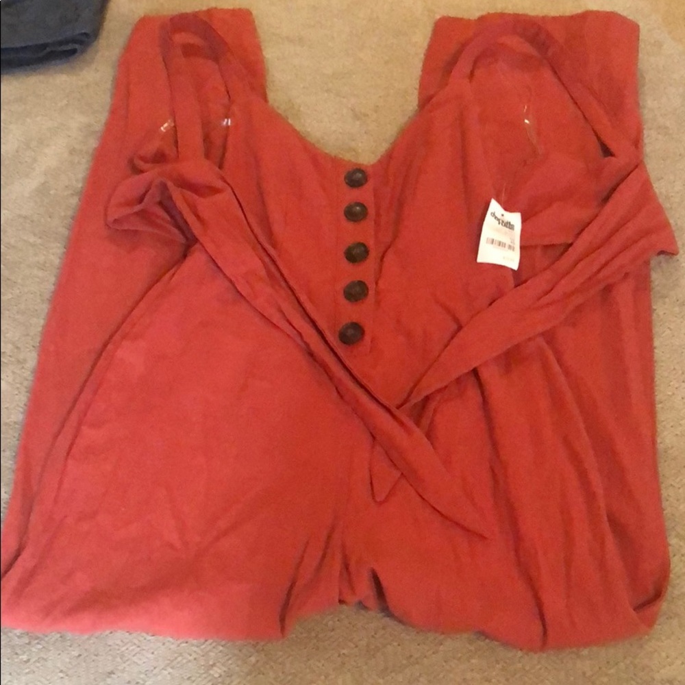 Burnt orange romper